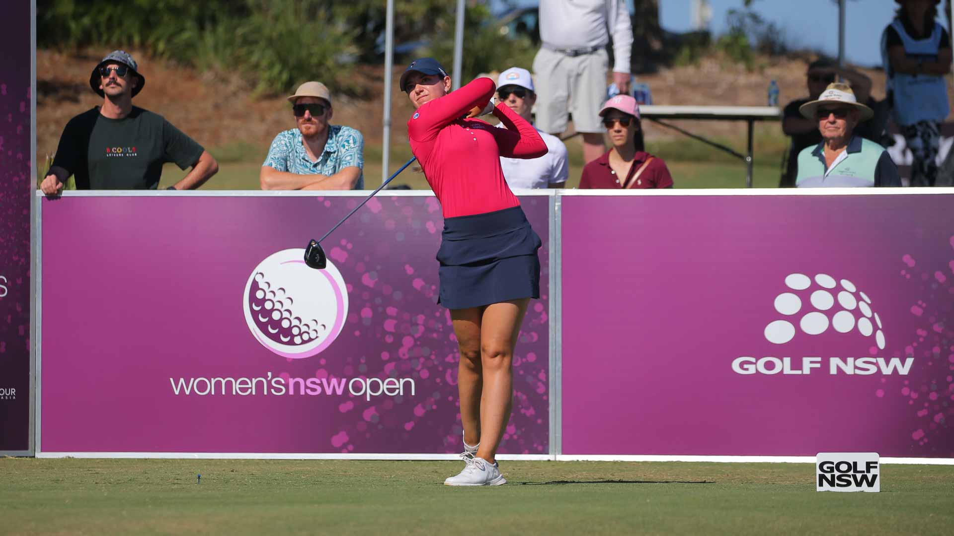 Ana Belac has the round of the day going